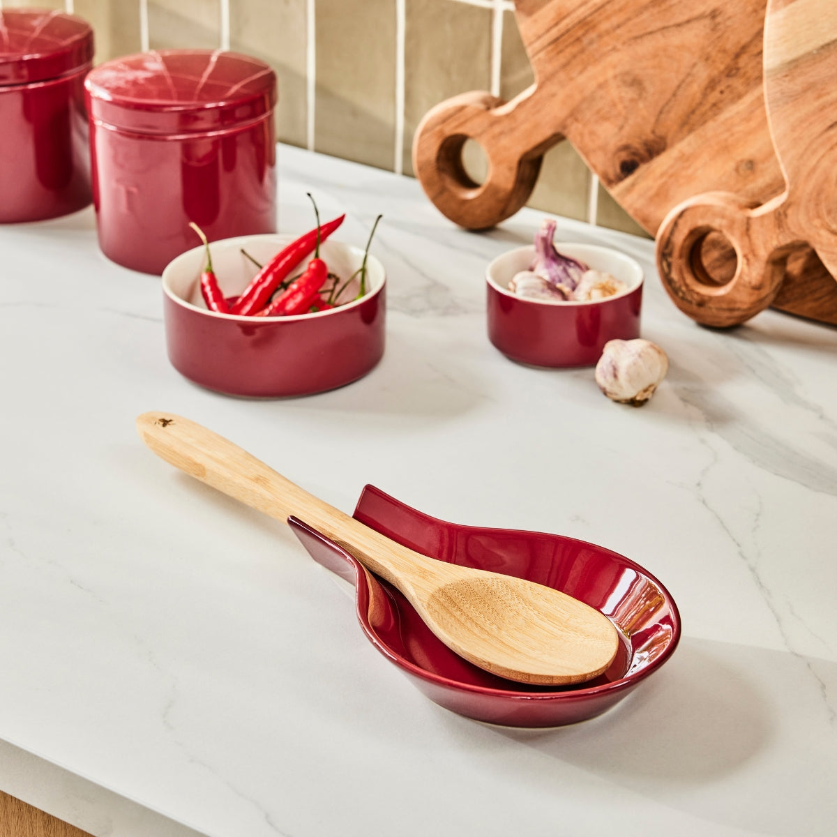 Maxwell & Williams Epicurious Spoon Rest Bordeaux Gift Boxed