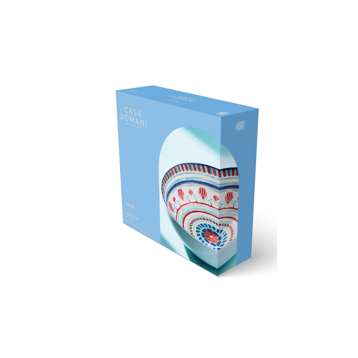 Amalfi Round Coupe Serving Bowl 25x8cm Gift Boxed