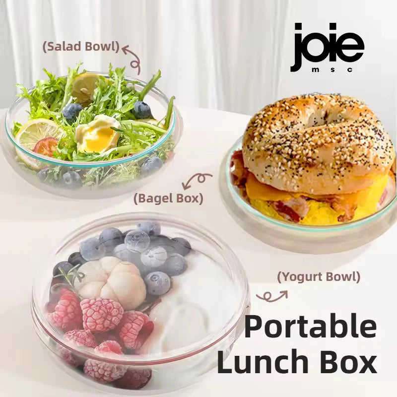 Clear Lunch Bagel Box