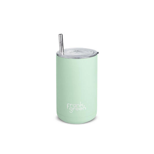 frank green Iced Coffee Cup with Straw Mint Gelato