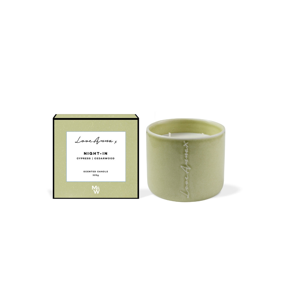 Chapters Night-In Fragrance Candle 325g Cypress & Cedarwood Gift Boxed