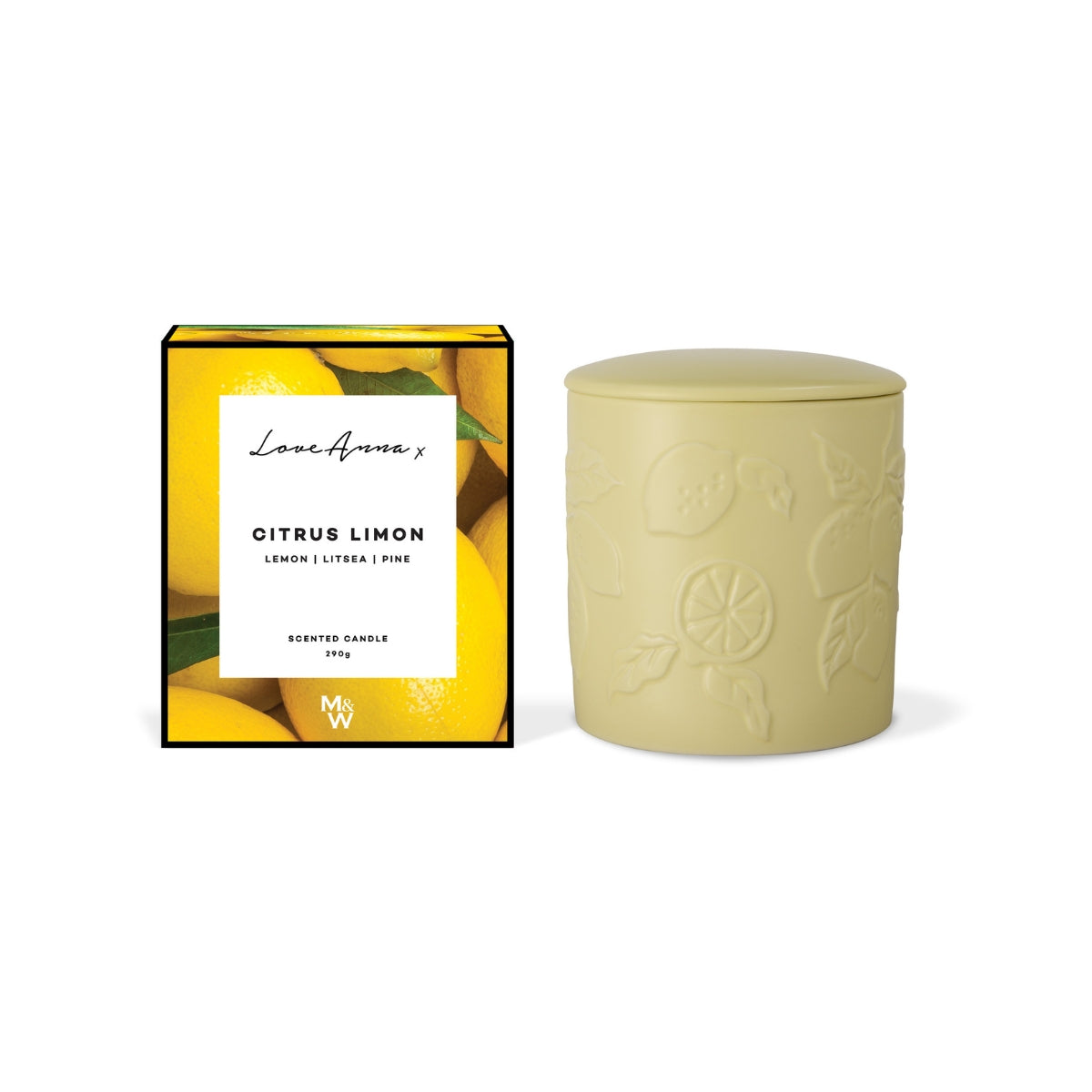 Botanika Fragrance Candle 290g Citrus Limon Gift Boxed