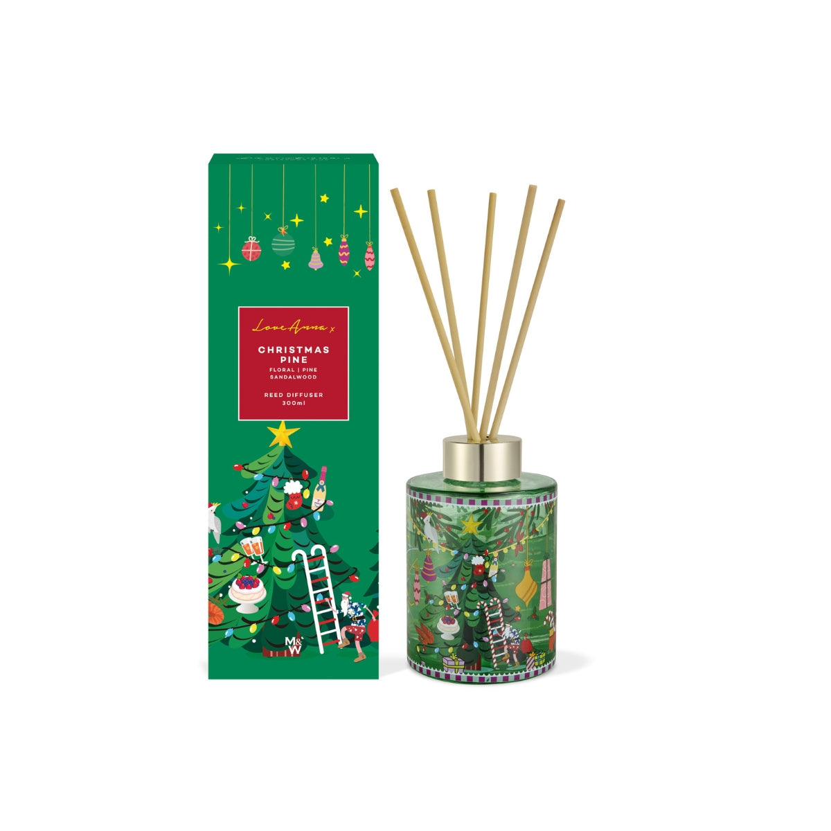 Festive Down Under Diffuser 300ML Christmas Pine Gift Boxed | Maxwell ...
