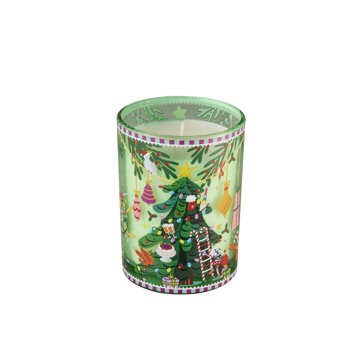 Festive Down Under Fragrance Candle 235g Christmas Pine Decorator Set Gift Boxed