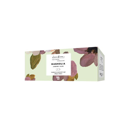 Maxwell & Williams Prudence De Marchi Magnolias Candle 180g & Mug 350ml Giftset Gift Boxed