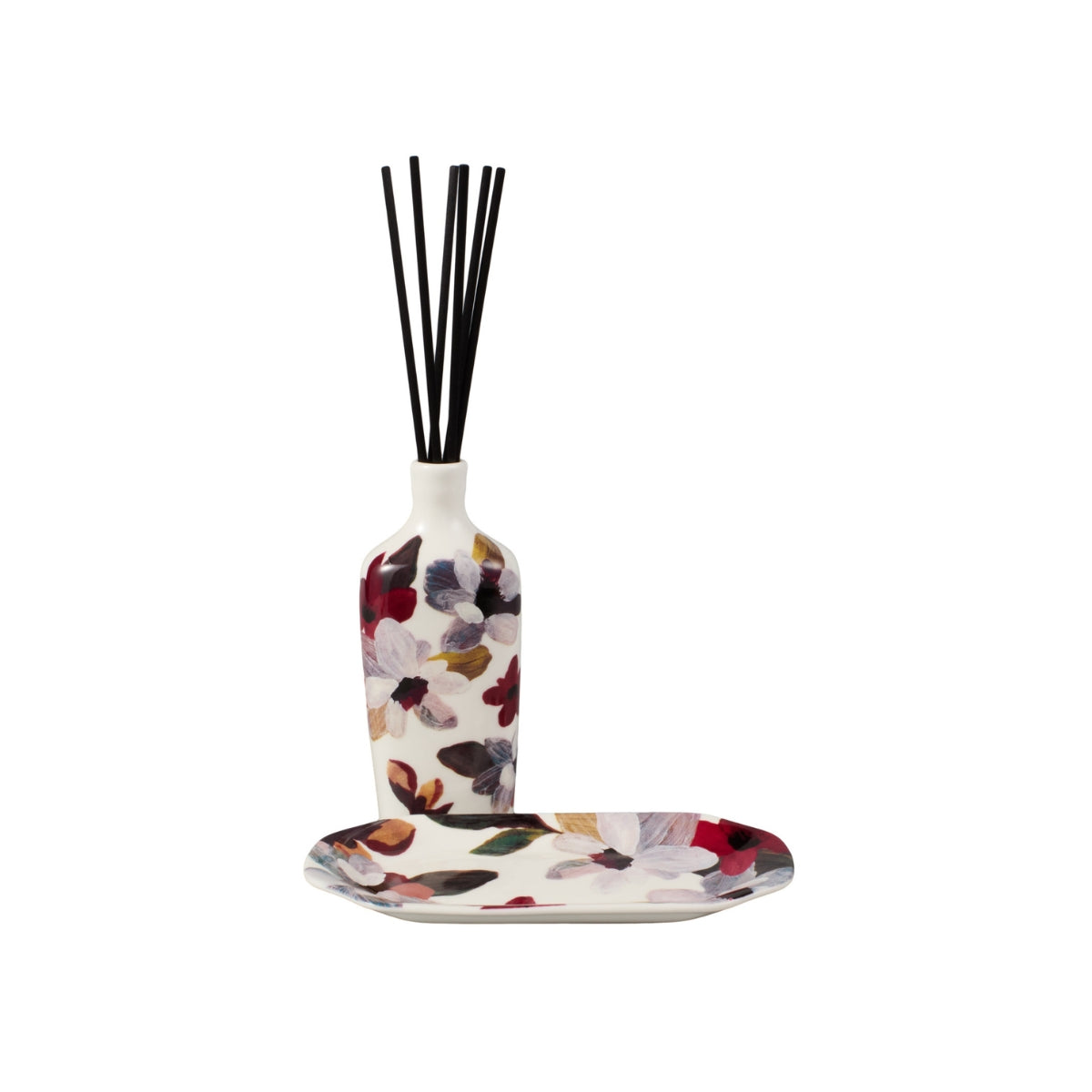 Maxwell & Williams Prudence De Marchi Magnolias Diffuser 150ML & Tray 17x8cm Set Gift Boxed