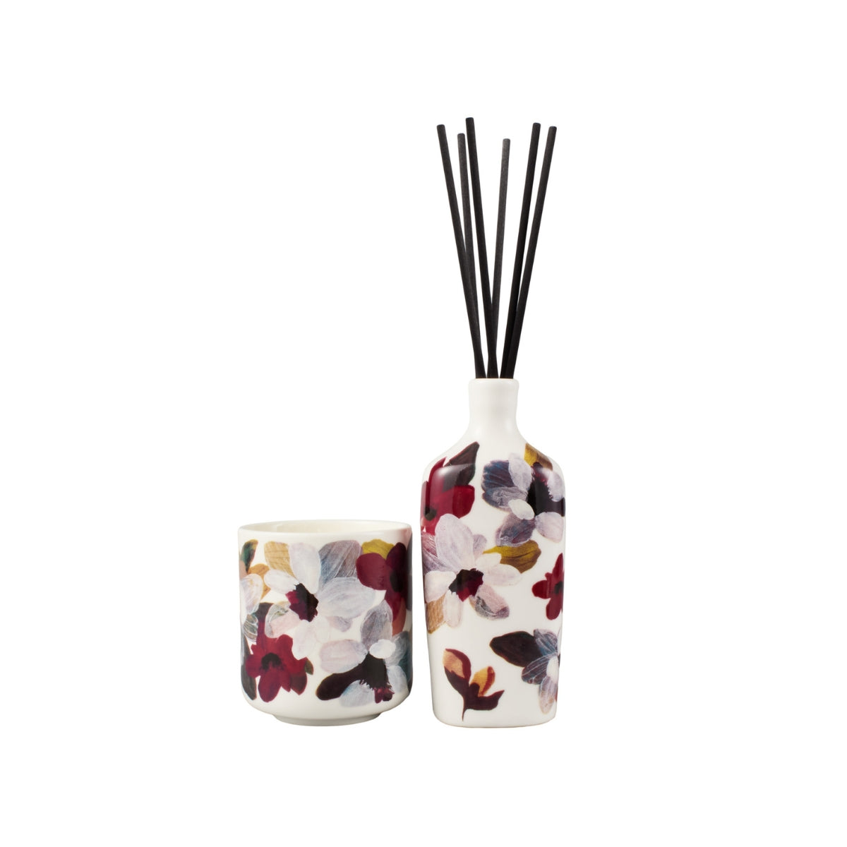 Maxwell & Williams Prudence De Marchi Magnolias Candle 180g & Diffuser 150ml Set Gift Boxed
