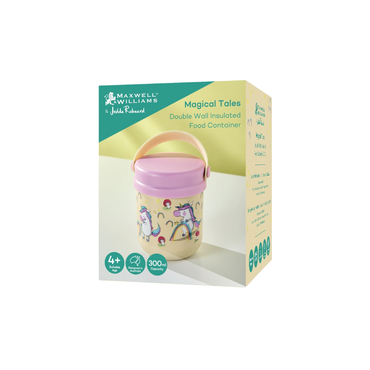 Jedda Robaard Magical Tales Double Wall Insulated Food Container 300ML Unicorn Gift Boxed