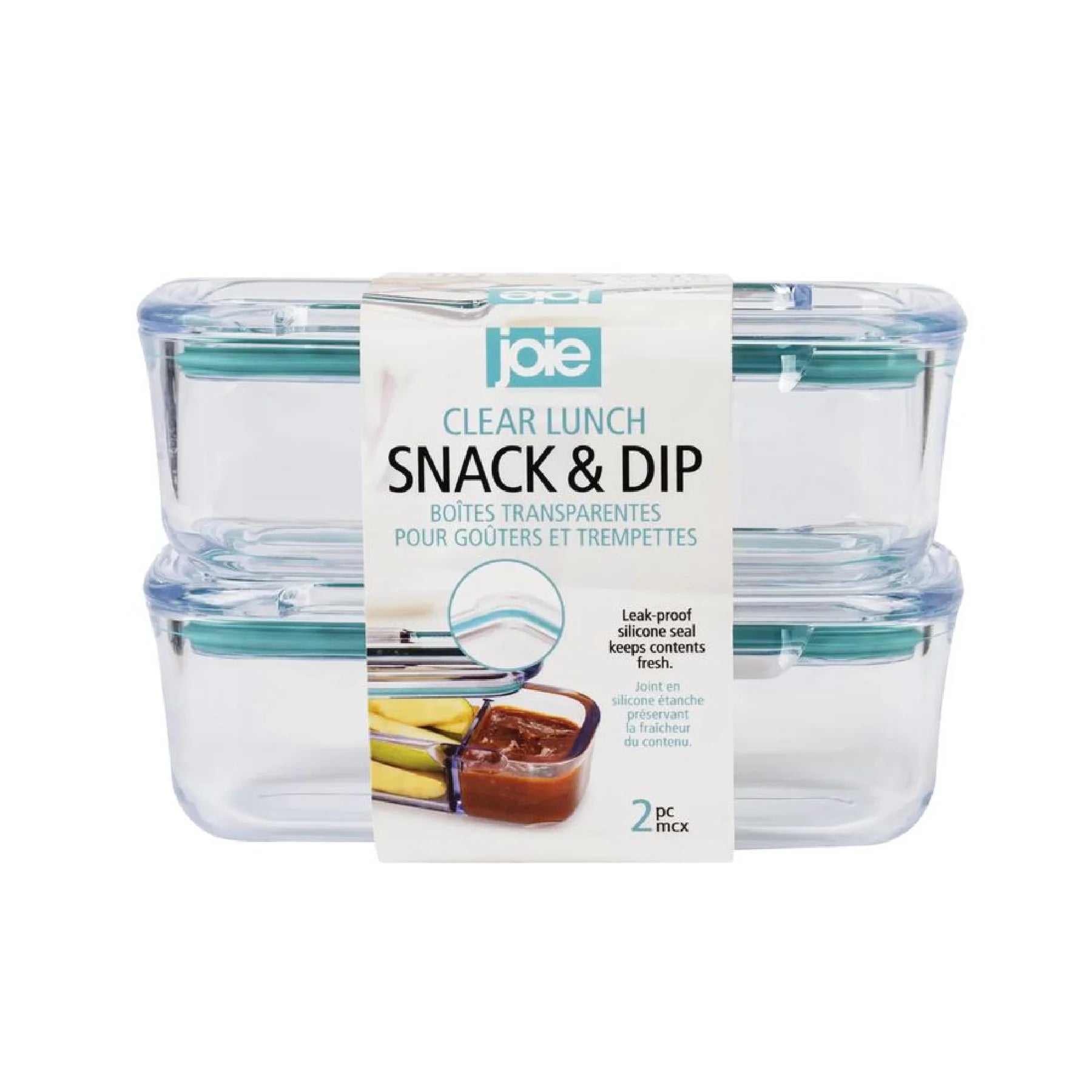 Clear Lunch Snack And Dip 2PK (Blue) | Joie | Matchbox
