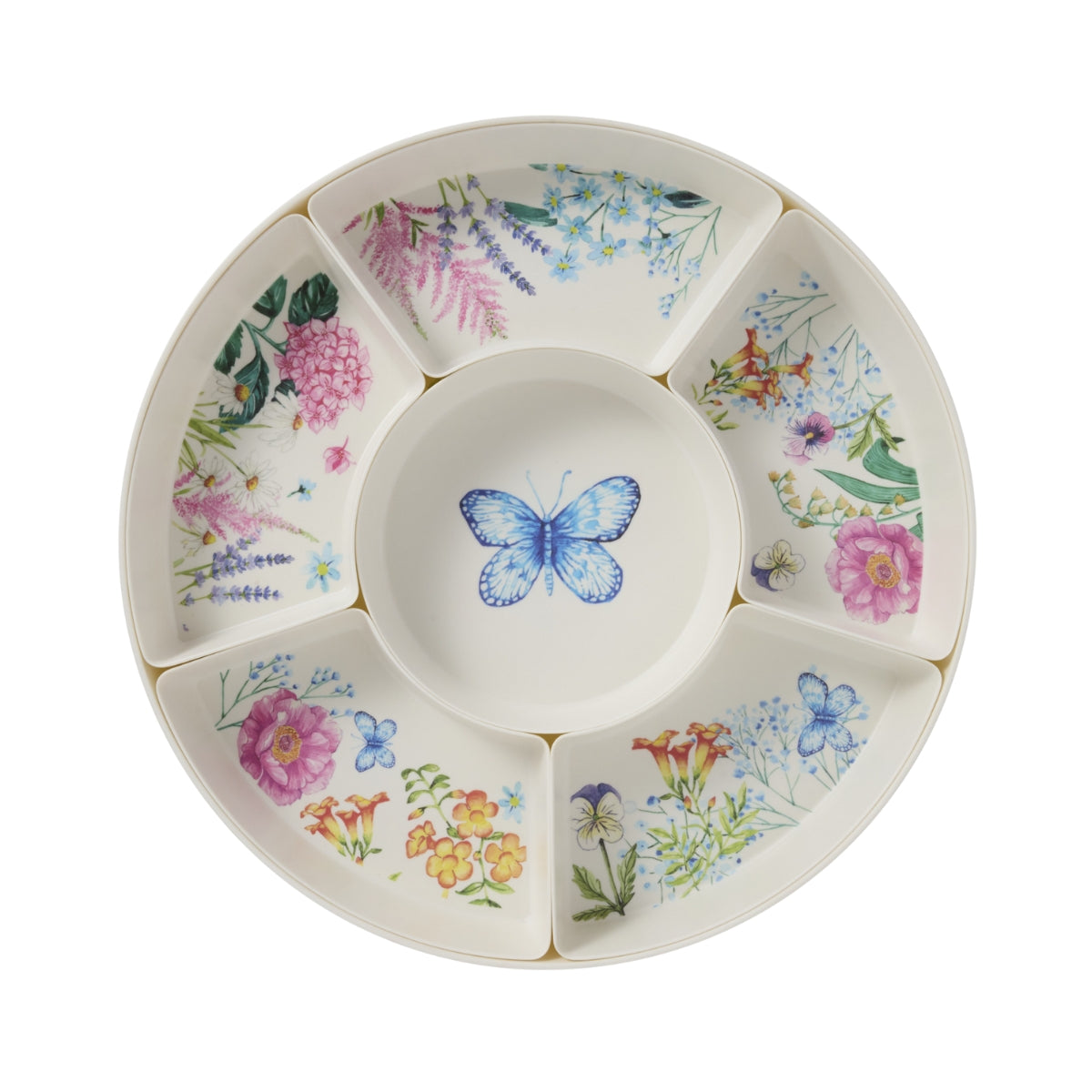 Maxwell & Williams Botanica Melamine 7pc Divided Platter Set Gift Boxed