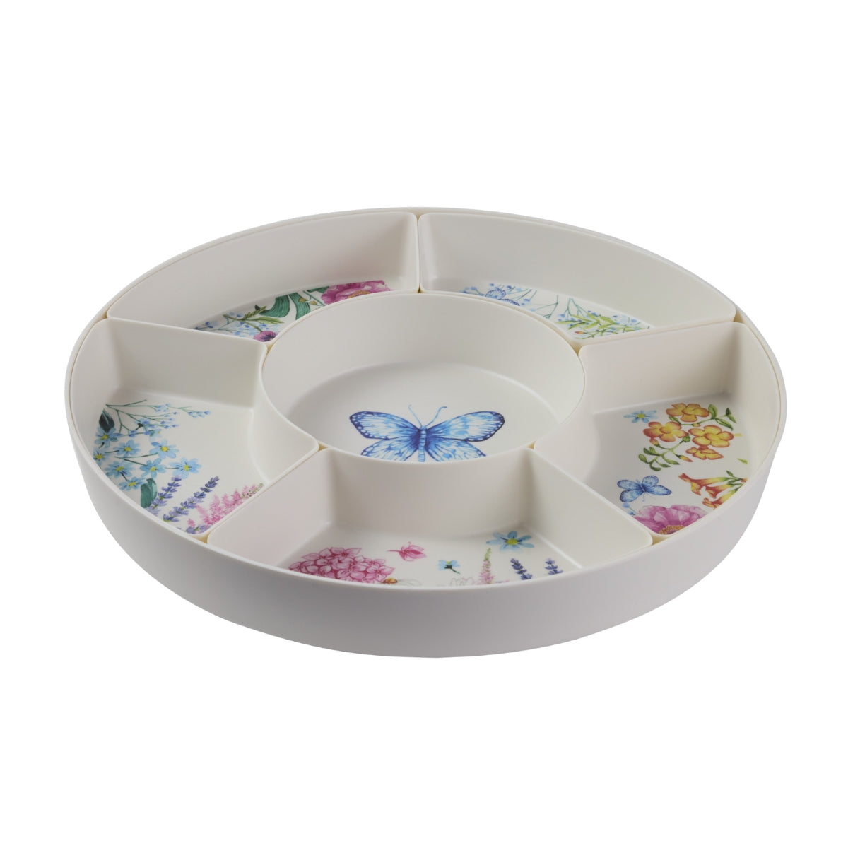 Maxwell & Williams Botanica Melamine 7pc Divided Platter Set Gift Boxed