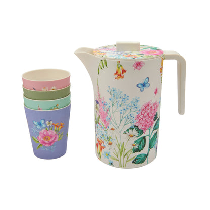 Maxwell & Williams Botanica Melamine Jug And Tumbler Set of 5 Gift Boxed