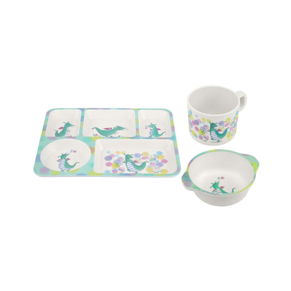 Jedda Robaard Magical Tales Melamine 3pc Dinner Set Dragon Gift Boxed