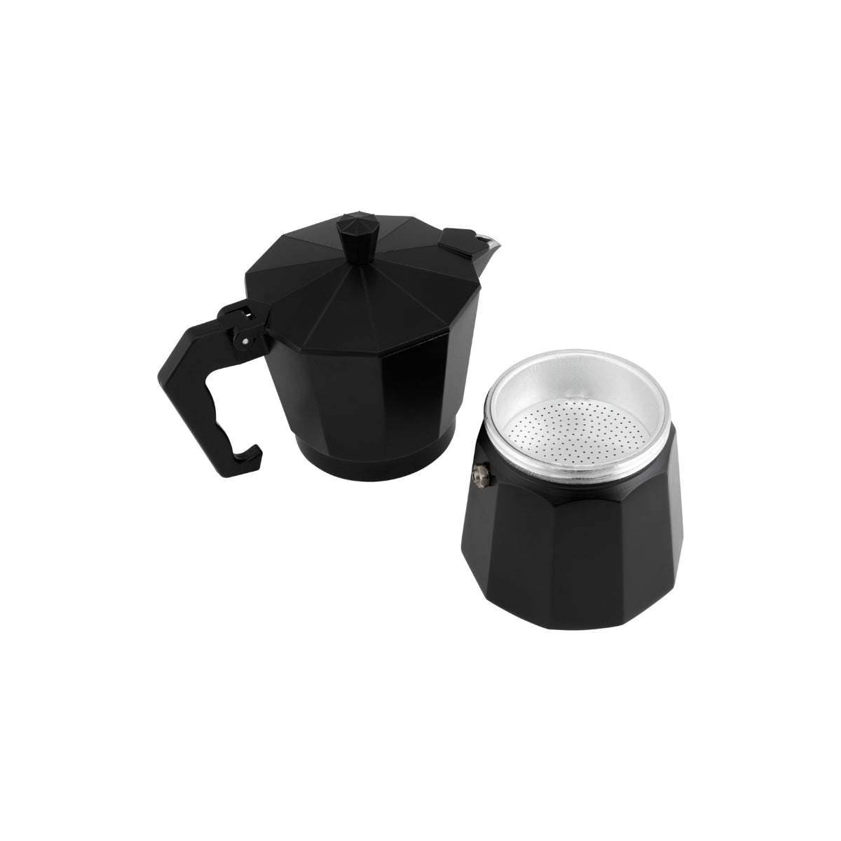Blend Traditional Stovetop Espresso Maker 6cup Black Gift Boxed