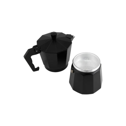 Blend Traditional Stovetop Espresso Maker 6cup Black Gift Boxed