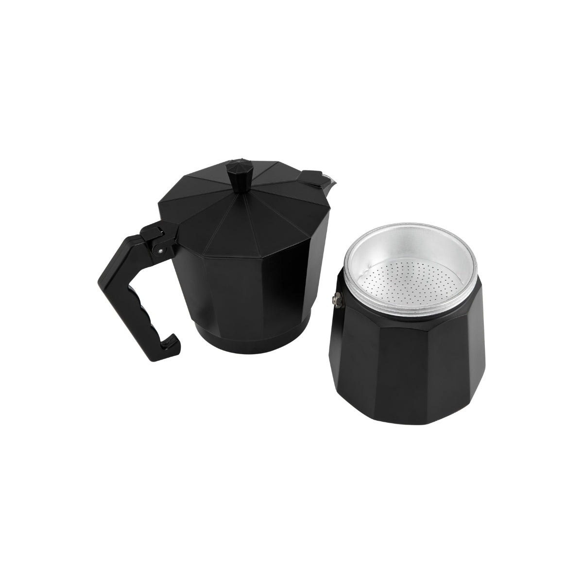 Blend Traditional Stovetop Espresso Maker 9cup Black Gift Boxed