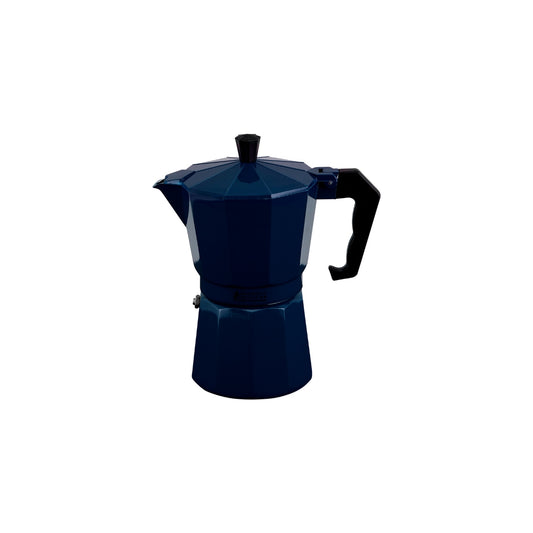 Blend Traditional Stovetop Espresso Maker 6cup Navy Gift Boxed