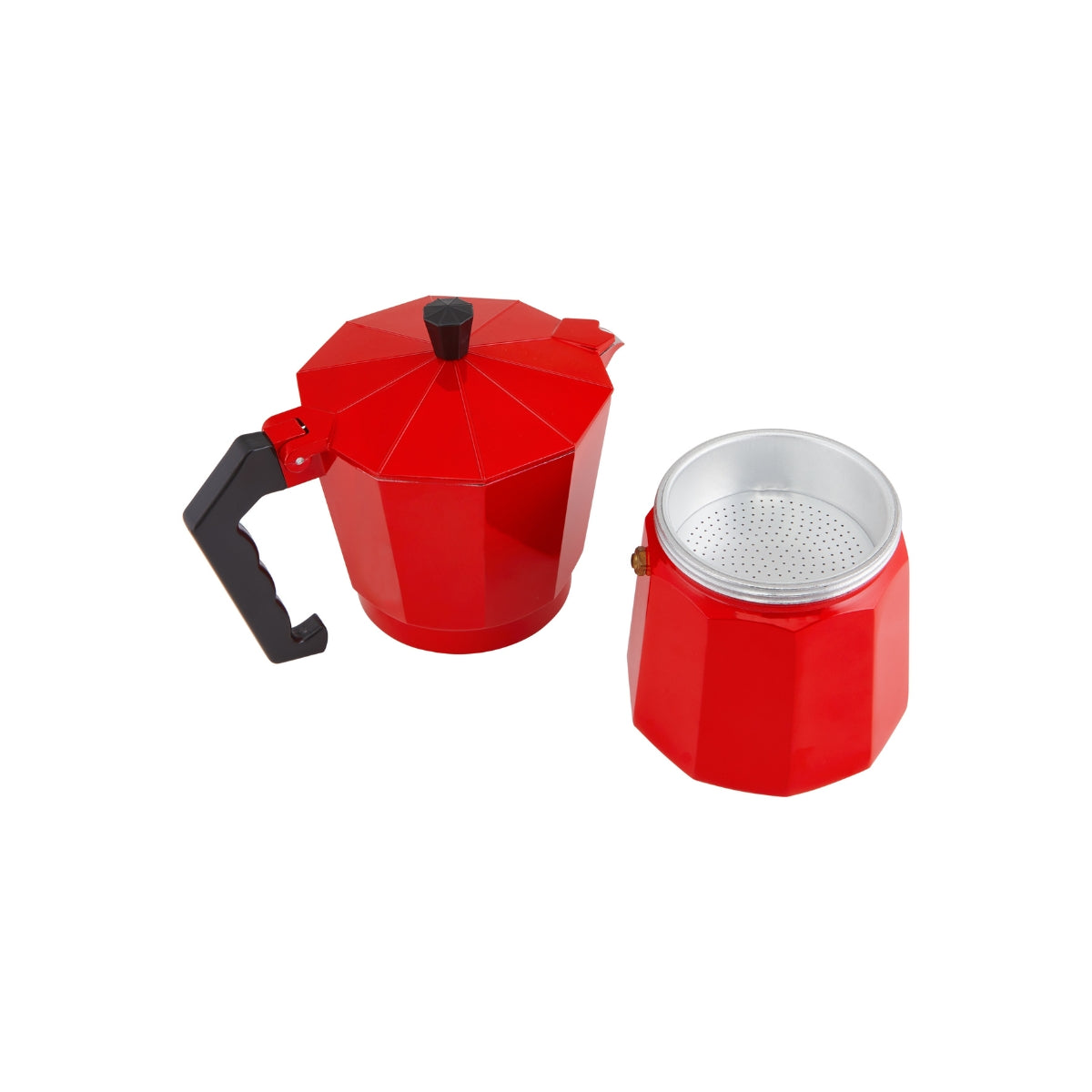 Blend Traditional Stovetop Espresso Maker 9cup Red Gift Boxed