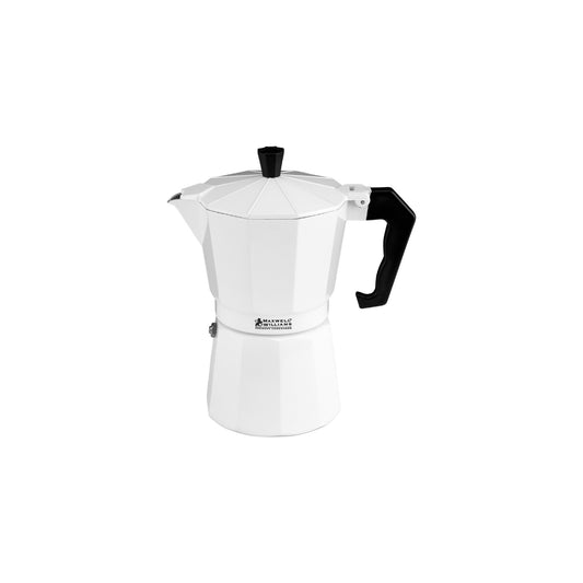Blend Traditional Stovetop Espresso Maker 9cup White Gift Boxed