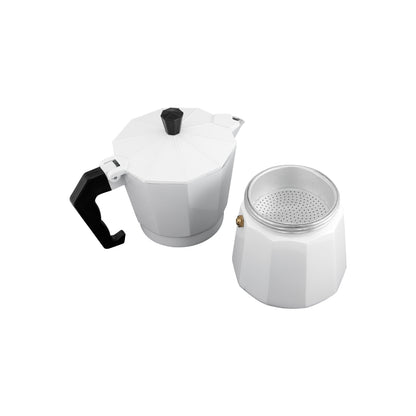 Blend Traditional Stovetop Espresso Maker 9cup White Gift Boxed