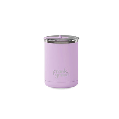 frank green 12oz Stainless Steel Ceramic Cup With Hinged Lid Lilac Haze