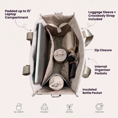 Sprinkler Maple Everyday Tote Bag - Grey Morn