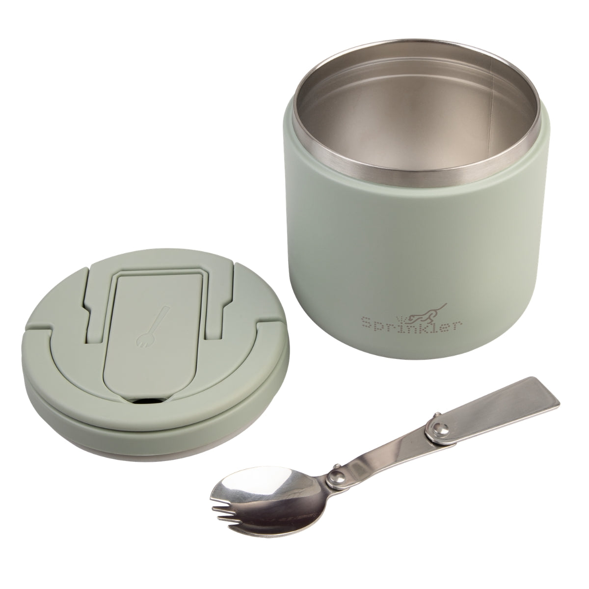 Sprinkler Harley Insulated Food Flask With Spork 500ml - Agave