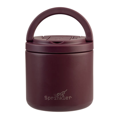 Sprinkler Harley Insulated Food Flask With Spork 500ml - Red Mahogany