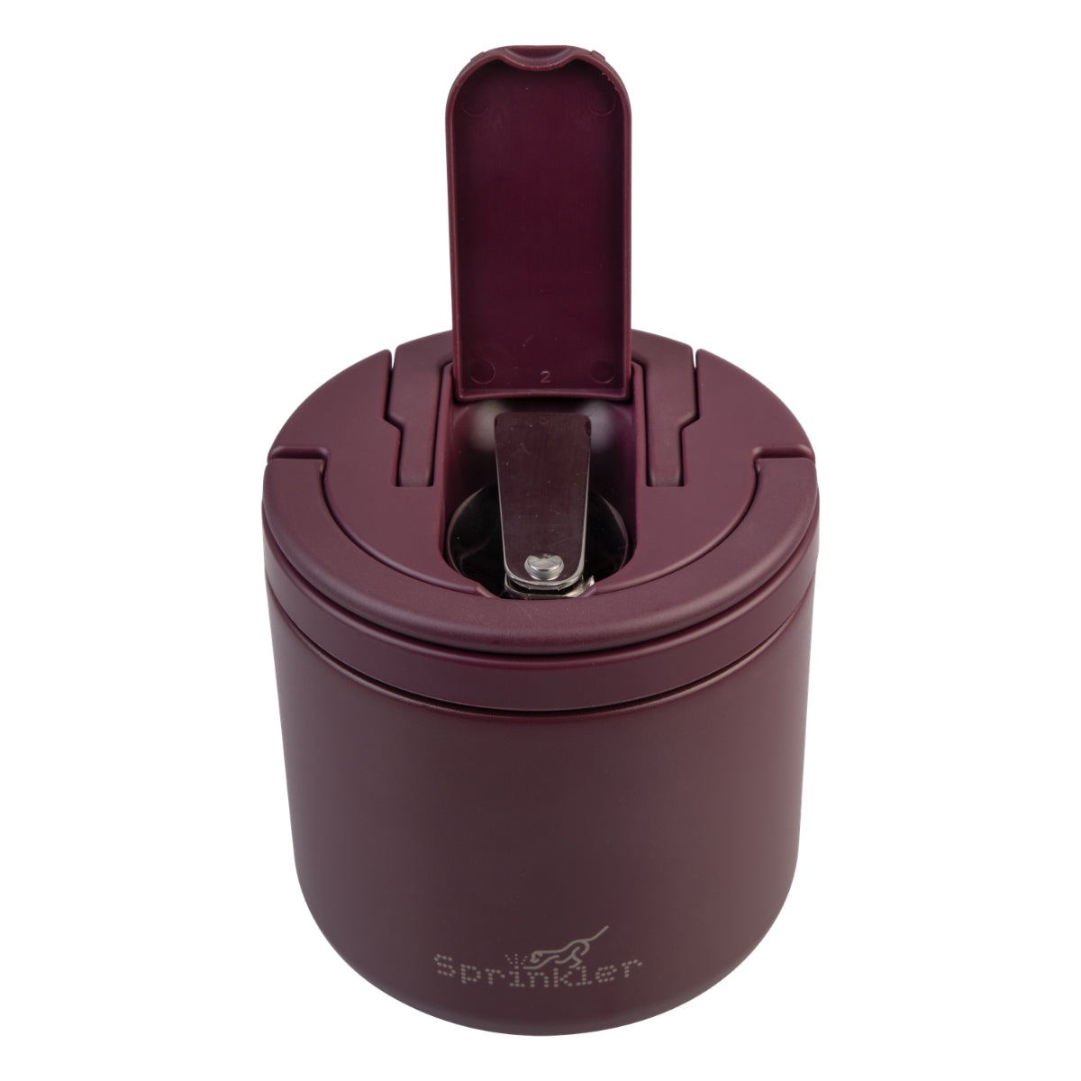 Sprinkler Harley Insulated Food Flask With Spork 500ml - Red Mahogany