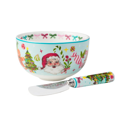 Maxwell & Williams Fa la la Dip & Spreader Set Gift Boxed