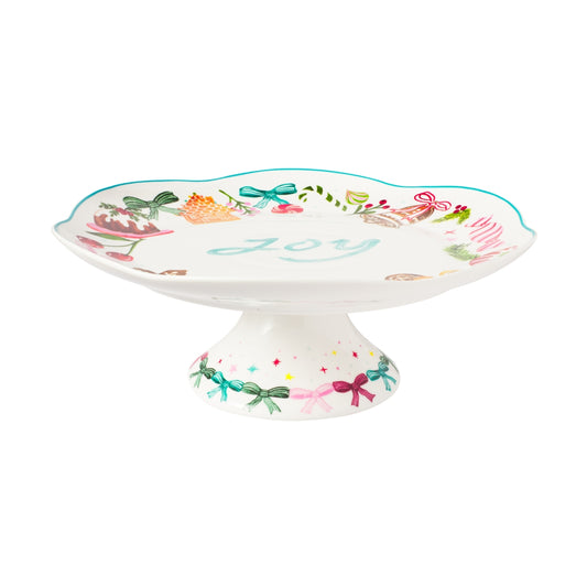 Maxwell & Williams Fa la la Footed Cake Stand 28cm Gift Boxed