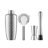 Lafayette Cocktail Set 4pce Silver | Cocktail & Co by Maxwell & Williams | Matchbox