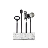 Royce Bar Tool Set 4pce Set Black Terrazzo | Cocktail & Co by Maxwell & Williams