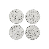 Royce Round Coaster 10cm Black Terrazzo Set of 4 | Cocktail & Co by Maxwell & Williams | Matchbox