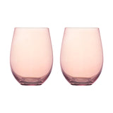 Maxwell & Williams Glamour Stemless Glass 560ml Set of 2 Pink