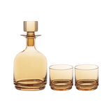 Maxwell & Williams Glamour Stacked Decanter Set 3pce Gold