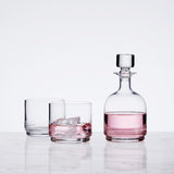 Lifestyle image of the Diamante Stacked Decanter 3pce Set from Maxwell & Williams