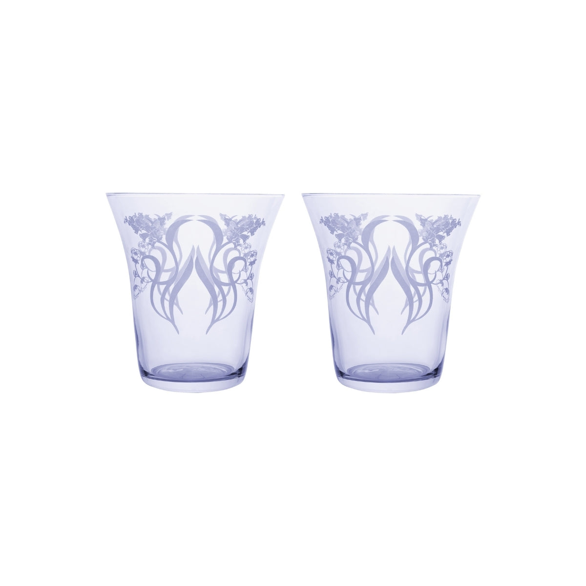 Estelle Michaelides Mystique Stemless Glass 470ML Set of 2 Violet Gift Boxed