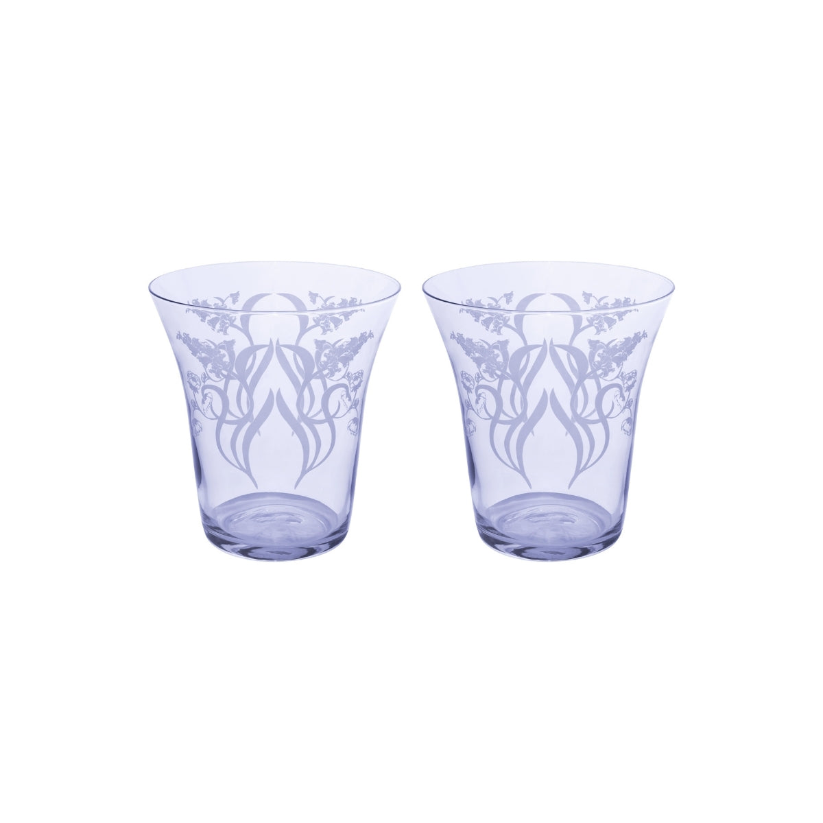 Estelle Michaelides Mystique Stemless Glass 470ML Set of 2 Violet Gift Boxed