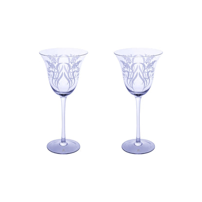 Estelle Michaelides Mystique Wine Glass 320ML Set of 2 Violet Gift Boxed