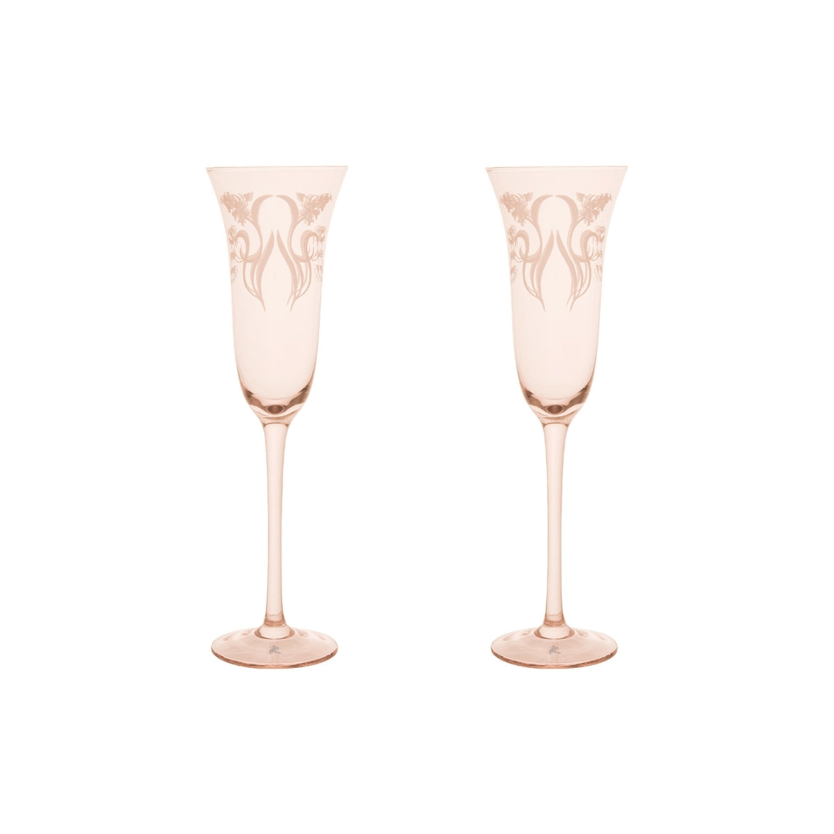 Estelle Michaelides Mystique Prosecco Glass 190ML Set of 2 Melon Gift Boxed