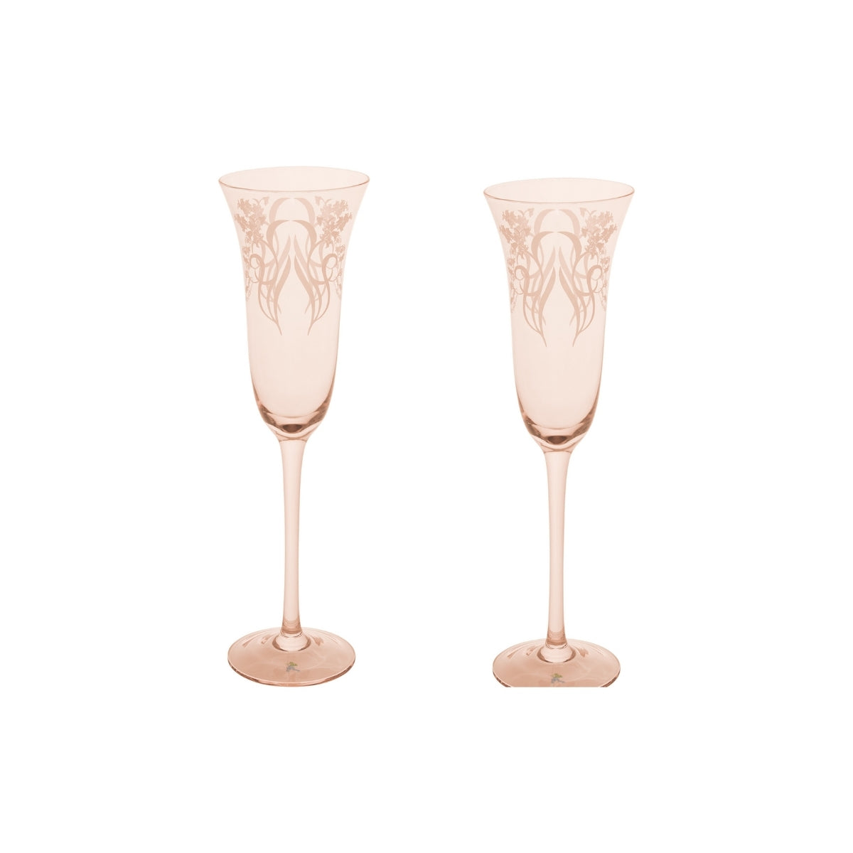 Estelle Michaelides Mystique Prosecco Glass 190ML Set of 2 Melon Gift Boxed