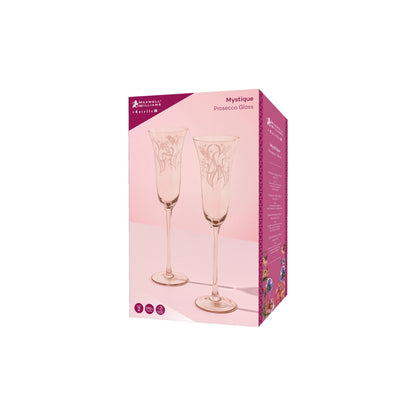 Estelle Michaelides Mystique Prosecco Glass 190ML Set of 2 Melon Gift Boxed