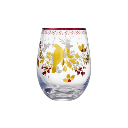 Maxwell & Williams White Christmas 2026 Stemless Glass 550ML Set of 2 Assorted Gift Boxed