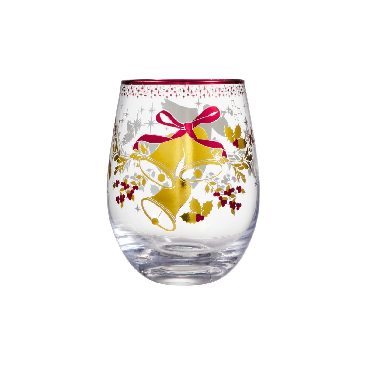Maxwell & Williams White Christmas 2026 Stemless Glass 550ML Set of 2 Assorted Gift Boxed