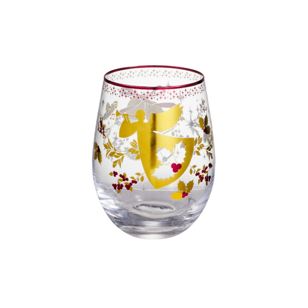 Maxwell & Williams White Christmas 2026 Stemless Glass 550ML Set of 2 Assorted Gift Boxed