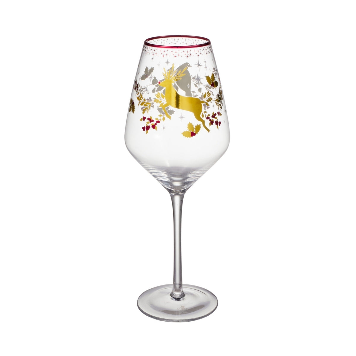 Maxwell & Williams White Christmas 2026 Wine Glass 500ML Set of 2 Assorted Gift Boxed