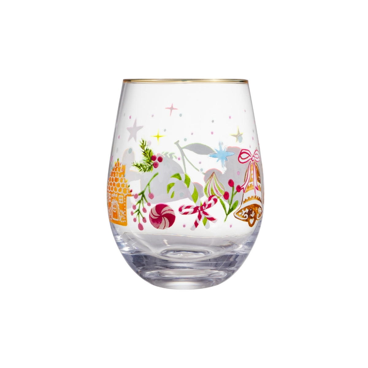 Maxwell & Williams Fa la la Stemless Glass 550ML Set of 2 Gift Boxed