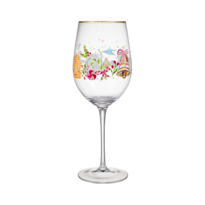 Maxwell & Williams Fa la la Wine Glass 580ML Set of 2 Gift Boxed