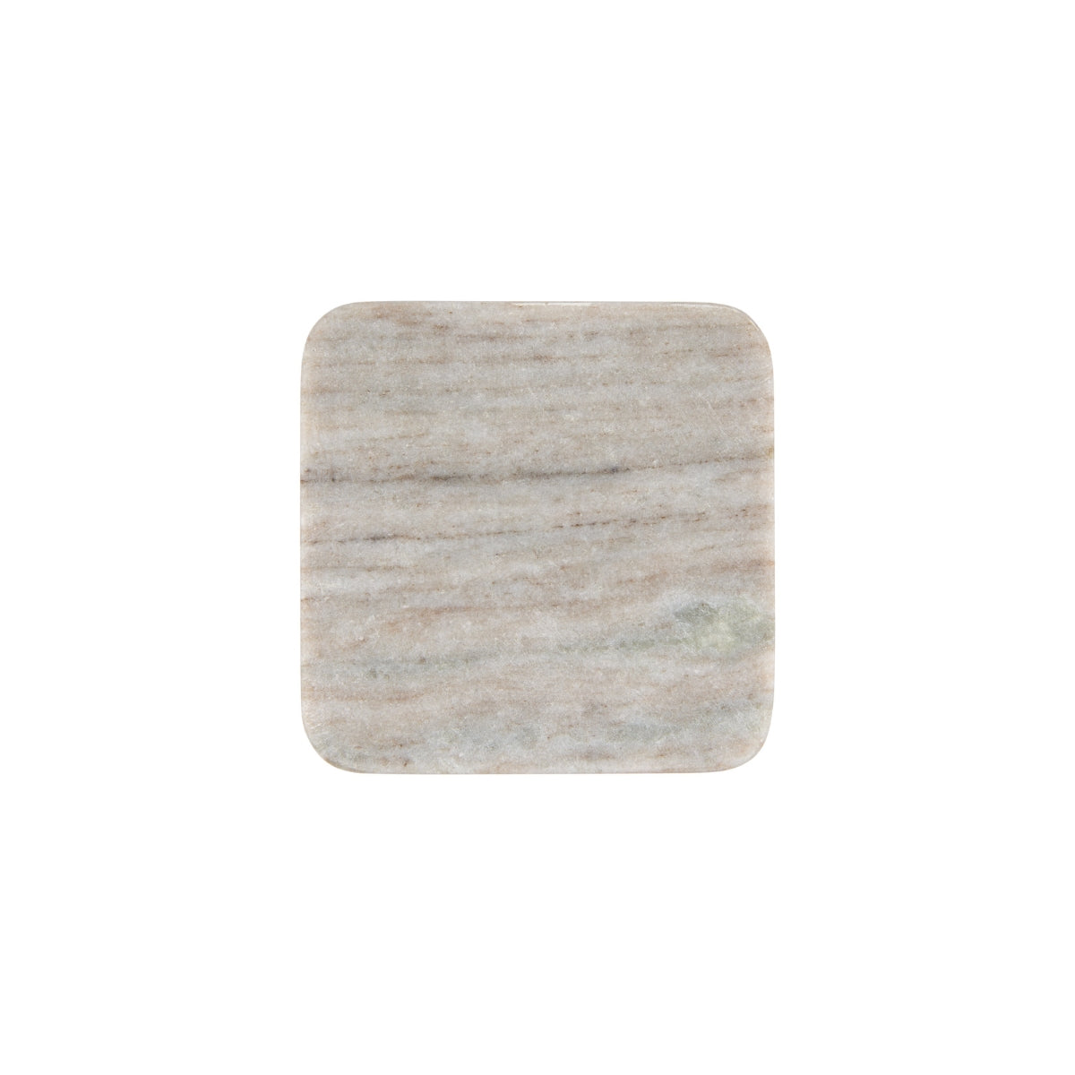MW Coaster Collective Square Marble Coaster 10cm Beige